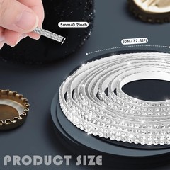 32.8Ft Bling Car Trim Self Adhesive Glitter Crystal Rhinestone Car Interior