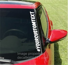 Custom Hashtag Decal Sticker Boost Turbo Diesel Car Truck instagram fb snapchat