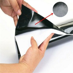 7D Carbon Fiber Vinyl Wrap Roll Car Moto DIY Interior Exterior Black 12×60″
