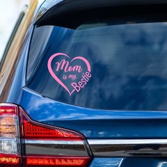 Mom is my Bestie Decal Sticker for Car Windows.