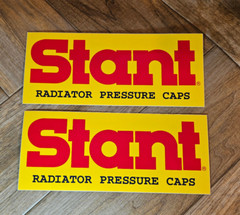 2 Stant Radiator Caps 1992 Winston Cup Racing Original decal sticker 7 3/4″