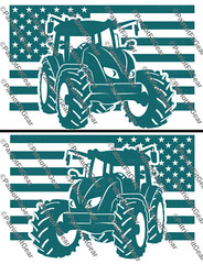 American Farmer,Heart Of Our Nation,Dairy Farm,Farming,Tractor,Flag,Vinyl Decal