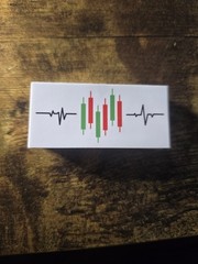 Trading Chart Pulse Heartbeat High Quality Waterproof Sticker For Car, Laptop…