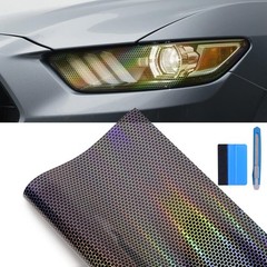 For TOYOTA Car Honeycomb Headlight Taillight Lamp Vinyl Wrap Automobile Stickers