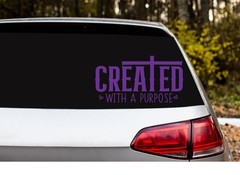 Created Whit a purpose Car Decal, Oracal Vinyl Sticker