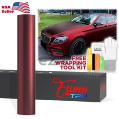 TPU Color Matte Dragon Blood Red PPF Paint Protection Film Dry Wet Vinyl Wrap