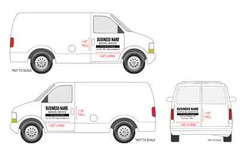 Custom Business Decal Set Van Truck Door Rear Vinyl Decal Sticker Lettering