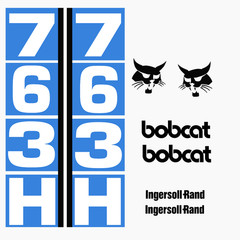 Fits Bobcat 763H Decals Stickers kit Repro Aftermarket Decal kit Premium Vinyl