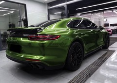 ESSMO PET Super Gloss Metallic Mamba Green Vehicle Vinyl Wrap Decal Like Paint