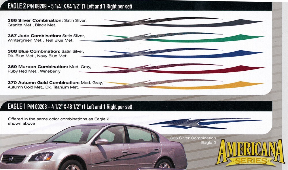 Automotive Customizing Decal EAGLE 1 & 2 DISCOUNTED