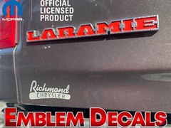 Ram 1500 DT “LARAMIE” Emblem Decal Overlay Decal 2019 2020 2021 2022 2023 2024