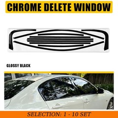 1-10Set For Infiniti G35 G37 Q40 07-15 Overlay Precut Window Trim Black Overlay