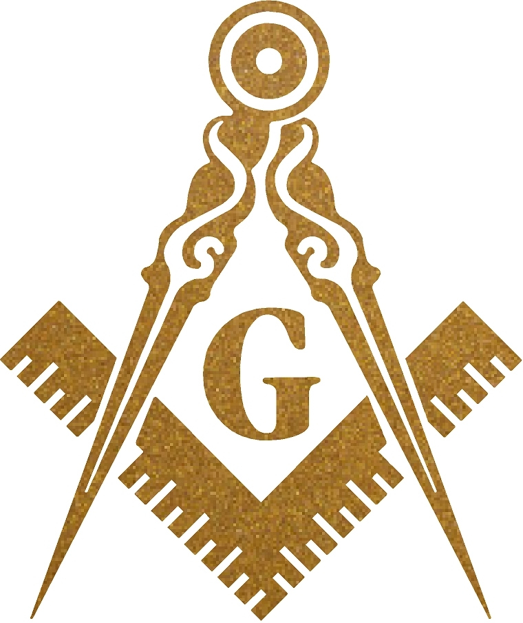 ProSticker 009 (4 pack) 3″ Masonic Square Compass Decals Sticker Gold Freemason