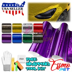 PET Damascus Steel Forged Carbon Fiber Gloss Car Vinyl Wrap Decal Sticker Film