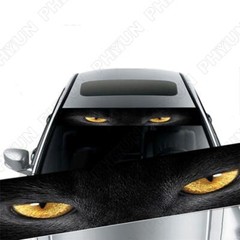 130 x 21cm Car Front Windshield Sunshade Sticker Vinyl Animals Eyes Decor Decal