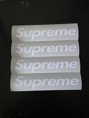 Supreme White Vinyl Decal Sticker 2×8 Inches For Any Surface 1/20