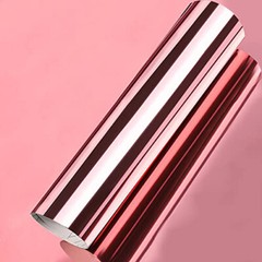 Rose Gold Chrome Mirror Vinyl Film Wrap Sticker Decal Stretchable Reflective