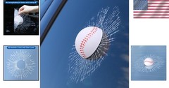 Durable Funny Baseball 3D Car Sticker – Waterproof & Easy to Apply