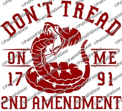 Dont Tread On Me,2nd Amendment ,1791,2A,Snake,Gadsden,Molon Labe,Vinyl Decal