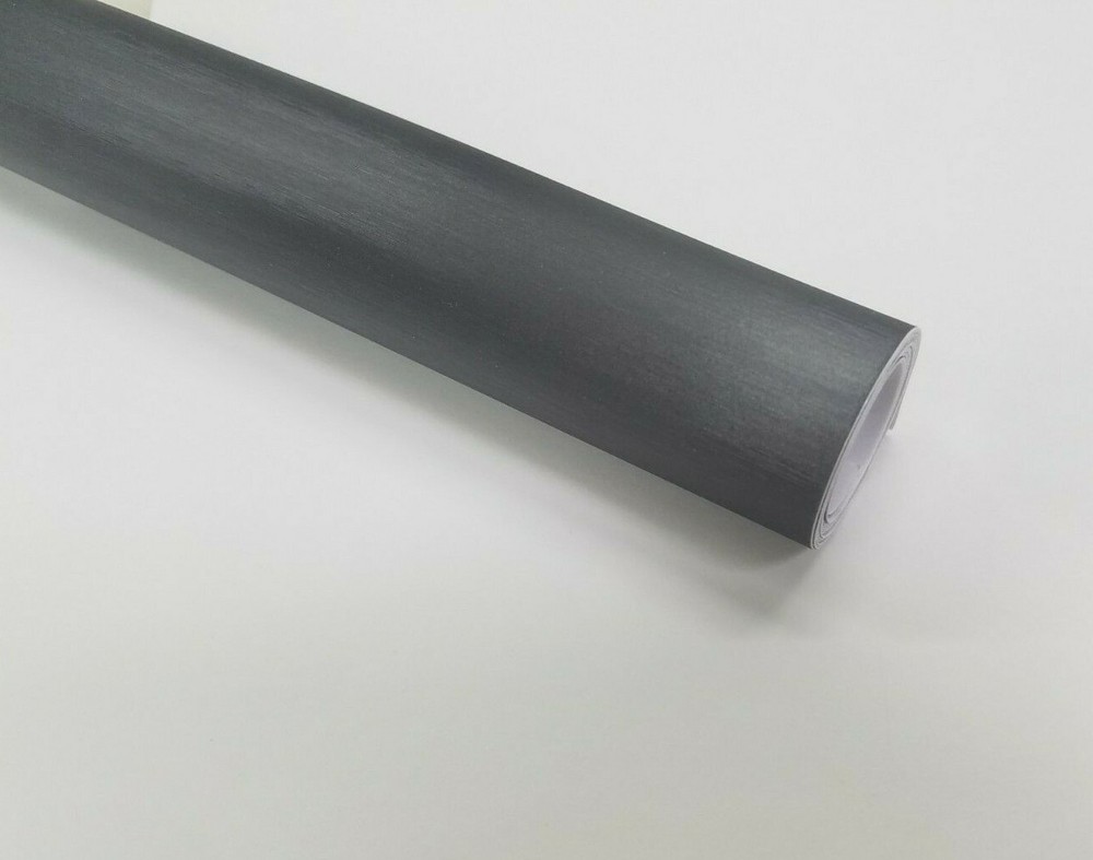 2FT x 5FT Brushed Stainless Steel Gray Vinyl Car Wrap Decal Sticker Sheet