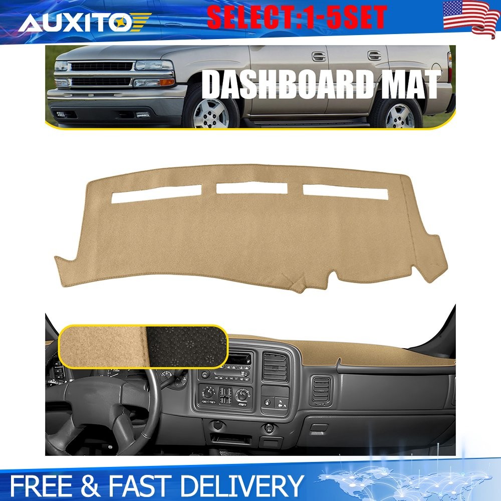 for Chevy Silverado GMC Sierra 1500 3500 1999-2006 Beige Dashboard Dash Mat 1-5X