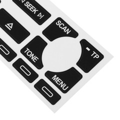 For Audi A4 A6 B6 B7 A2 A3 Black Concert Radio Stereo Button Repair Decal Kit