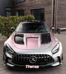 50FT x 5FT PET Silver Pink Magic Glossy Metallic Pearl Car Vinyl Wrap Sticker US