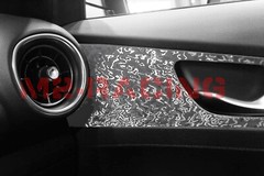 PET Damascus Steel Forged Gloss Silver Car Vinyl Wrap Decal Sticker Film
