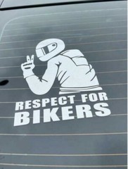 New 1pc Motorcyclist Pattern Car PVC Sticker 15cm x 20cm