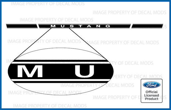 2005 – 2023 Ford Mustang Rocker Panel Door Side Stripes Stickers Both Sides RJ