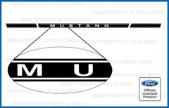2005 – 2023 Ford Mustang Rocker Panel Door Side Stripes Stickers Both Sides RJ