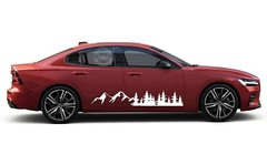 Graphics Forest Mountain Sticker For Caravan Trailer Adventures Car Side Decals