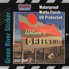 Green River Moab Utah 4×4 Trail Sticker – 5 x 2.5 in – Waterproof –