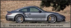 Side Stripe Custom Decal Kit Fits Porsche 997 & 991/992 911 Models