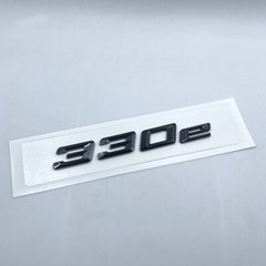 GLOSS BLACK 330e EMBLEM REAR TRUNK NAMEPLATE BADGE DECAL For BM 2016-2023 330e