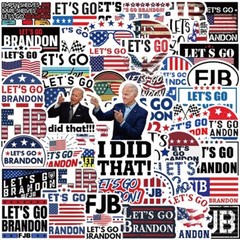 Let’s Go Brandon Sticker Packs Water Resistant Laptop Decal Biden I Did That