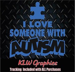 Autism vinyl decal sticker Car Truck Kids Child Brother Family Mom Dad Home