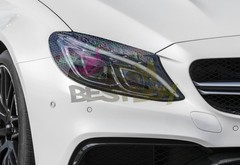 Headlight Hex Holographic Gloss Clear Taillight Tint Film Fog Sticker Honeycomb