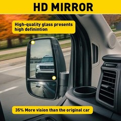 1/2Set Right Left Passenger Upper Mirror Glass for Ford 15-22 Transit T150 250 3