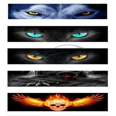 Car Front Windshield Sunshade Stickers Terrorist Decor Vinyl Sticker 130*21 cm