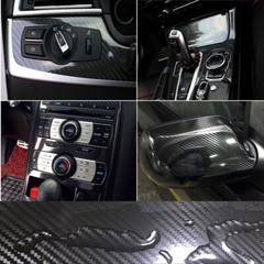 5D Waterproof Carbon Fiber Vinyl Car Wrap Sheet Roll Film Sticker Decal Paper US