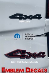 RAM 1500 2 TONE “4×4” Tailgate Emblems Overlay Decal 2025
