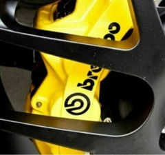 Fits Brembo Brake Caliper High Temp Vinyl Decal Sticker 8 PCS 4 pairs Pick Color
