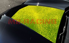 PET Damascus Steel Forged Carbon Fiber Lime Green Car Vinyl Wrap Decal Sticker