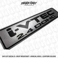 i-Vtec DOHC 2.4L Engine Cover Decal Sticker for Honda K24 Accord Element CRV