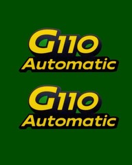 G110 Automatic Fits John Deere Tractor Side Hood Decals Aftermarket Stickers