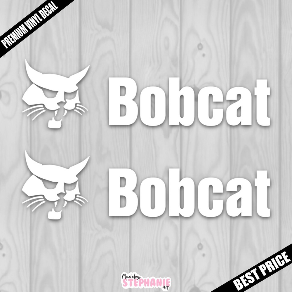 Bobcat Premium Vinyl Decal / 2-Pack – Construction Equipment Logo
