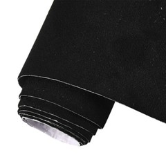 Black Suede Fabric Wrap Velvet Sticker Self Adhesive Film Sticker Decal for DIY