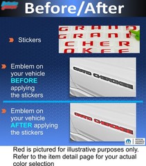 GRAND CHEROKEE Emblem Overlay Decals for 2017-2021 Jeep Grand Cherokee