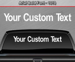 #1010 Custom Text Letters Personalized Decal Sticker Vinyl Windshield Window Car